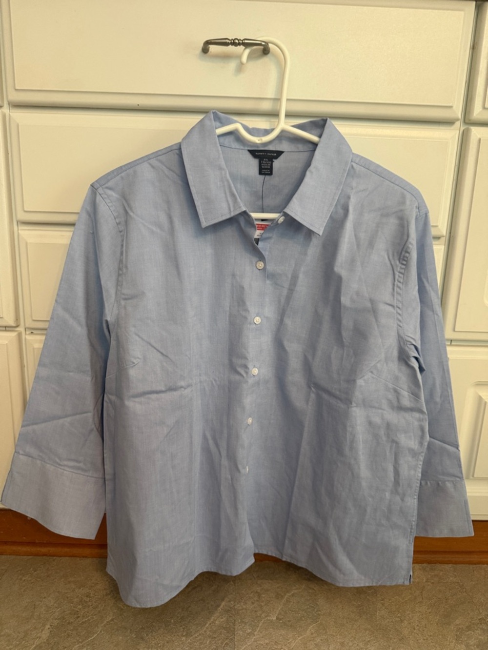 Tommy Hilfiger school uniform Light Blue Cotton Button-Down Shirt XL (16-18)